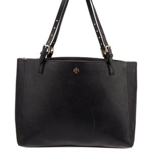 Tory Burch Saffiano Leather Laptop Tote Bag